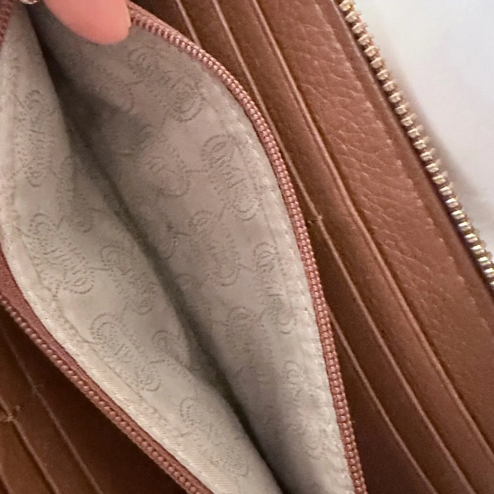 Michael Kors Tan Leather Clutch